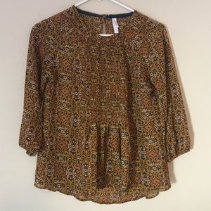 Target Xhilaration Printed Bohemian Top